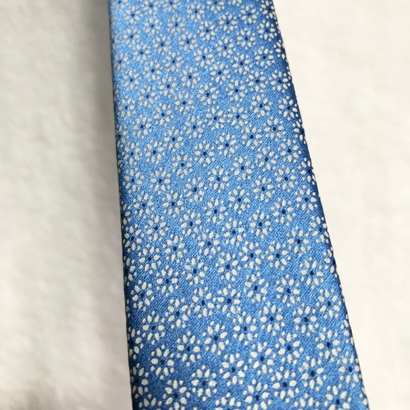 Ermenegildo Zegna Tie FLOWER POWER Blue pattern - Picture 2 of 8